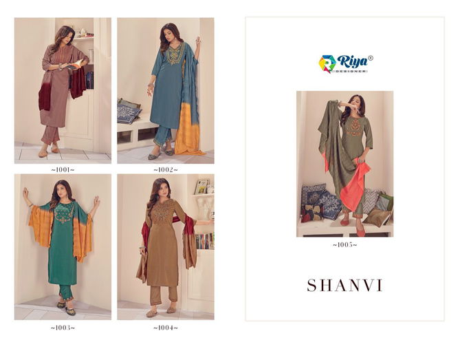 Riya Shanvi New Designer Ethnic Wear Kurti Pant With Dupatta Collection